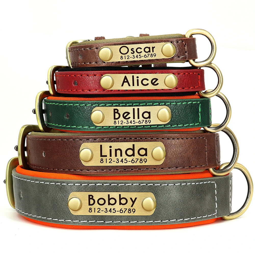 Customized Leather Dog Collar