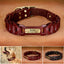 Genuine Leather Personalized  Dog Collar